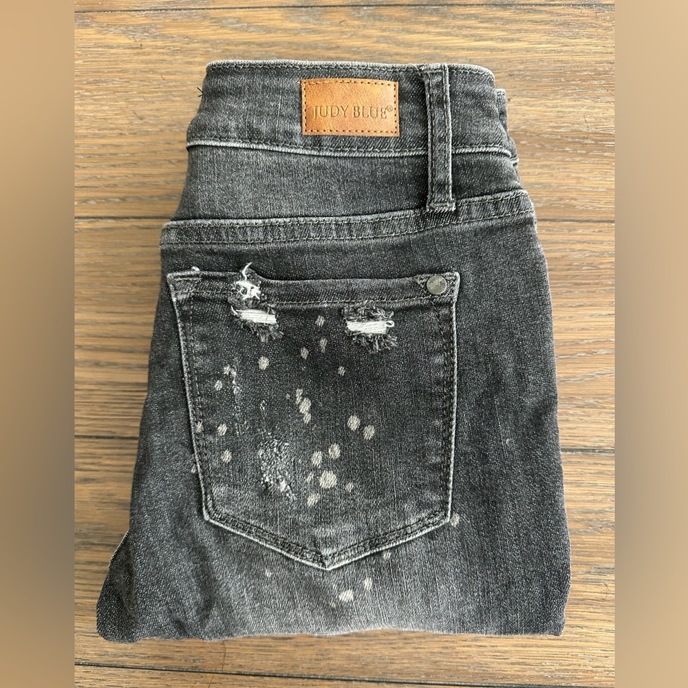 Judy Blue Charcoal Boyfriend Fit Jeans Size 1/25 Gently Worn